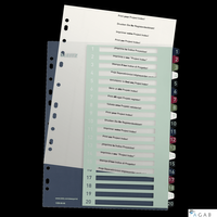 Przekładki plast. do nadruku tekstu na kartę, Leitz Style, 1-20 12390000