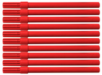 Flamaster biurowy OFFICE PRODUCTS, 10szt., czerwony