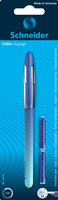 Pióro wieczne SCHNEIDER Voyage M + 2 cartridge, blister, mix kolorów