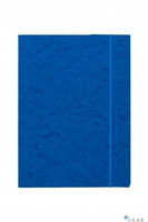 Teczka z gumką prostą DOTTS A4 preszpan niebieska 390g