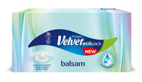 Chusteczki uniwersalne VELVET Balsam, kremowy zapach, 3-warstwowe, 70 listków, białe