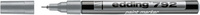 Marker olejowy e-792 EDDING, 0,8mm, srebrny