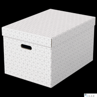 Pudełka domowe do przechowywania, rozmiar L, 3 sztuki, białe Esselte 628286