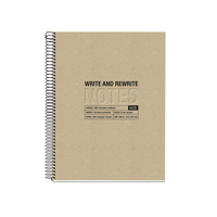 Kołozeszyt MIQUELRIUS Just Black Craft Recycled, A4, 120 kart., 80g, beżowy