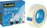 Taśma biurowa, do repozycjonowania SCOTCH® Removable (811), matowa, 19mm, 32, 9m