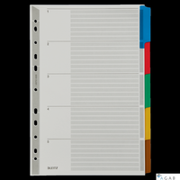 Przekładki z kartonu A4 Leitz, 5 kart 43200000