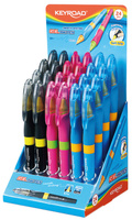 Długopis żelowy KEYROAD SMOOZZY Writer, 0,7mm, pakowany na diplayu, mix kolorów
