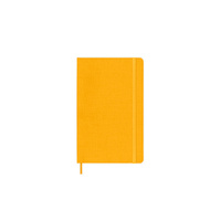 Notes MOLESKINE Classic L (13x21cm), w linie, twarda oprawa, orange yellow, 240 stron, pomarańczowy